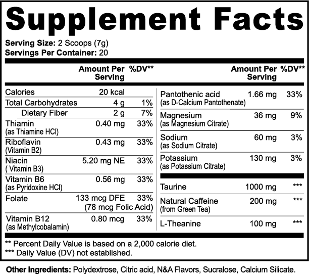 GritFuel Energy Powder (Lychee Splash Energy)