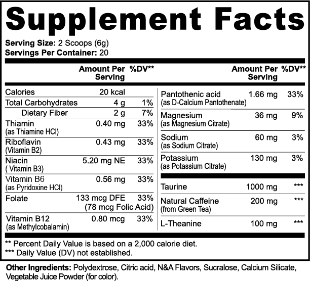 GritFuel Energy Powder (Yuzu Flavor)